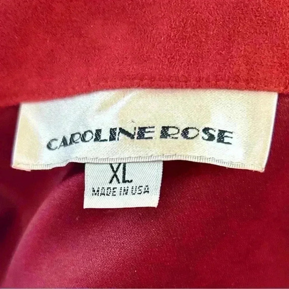 FROM LUXURY DESIGNER CAROLINE ROSE: SUEDE-LIKE BLOUSE AND/OR JACKET, SIZ… - Picture 5 of 6